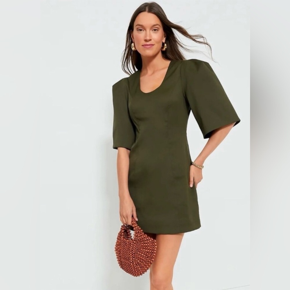 Tuckernuck Olive Twill Arielle Dress